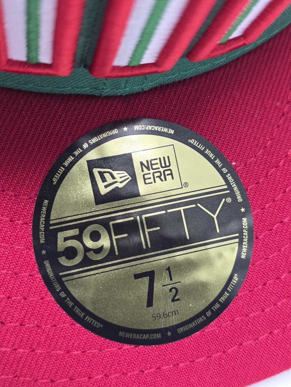 New Era 59Fifty Mexico Fitted Hat Size 7 1/2 Green Red WBC 2026 Baseball New - Picture 5 of 10